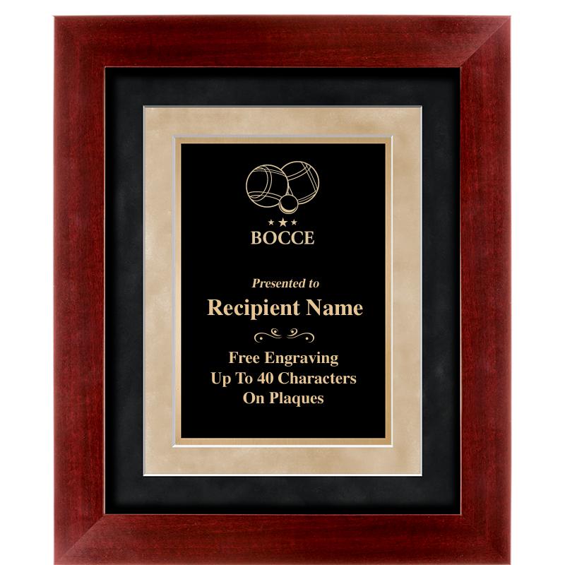 15"x18" DARK CHERRY WD FRM PLQ