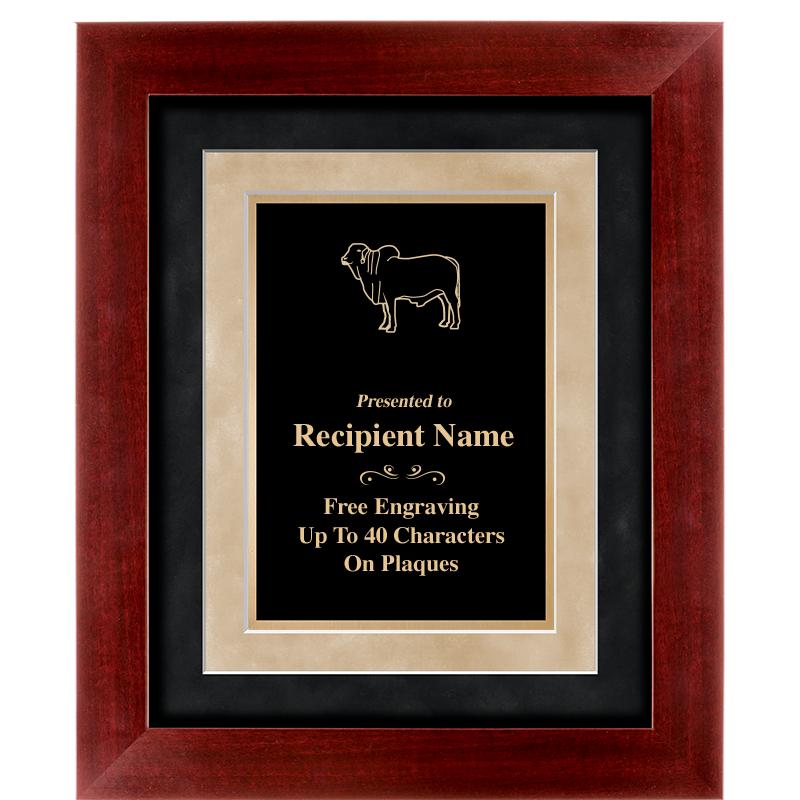 15"x18" DARK CHERRY WD FRM PLQ