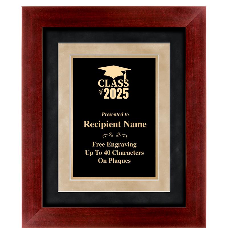 15"x18" DARK CHERRY WD FRM PLQ