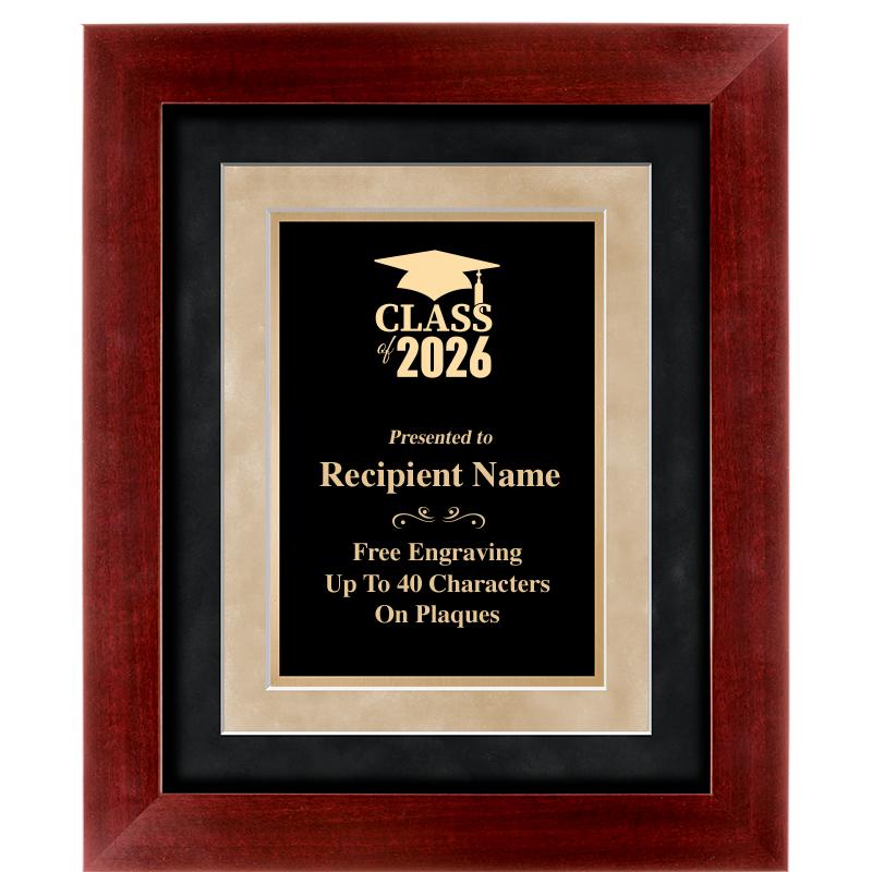 15"x18" DARK CHERRY WD FRM PLQ