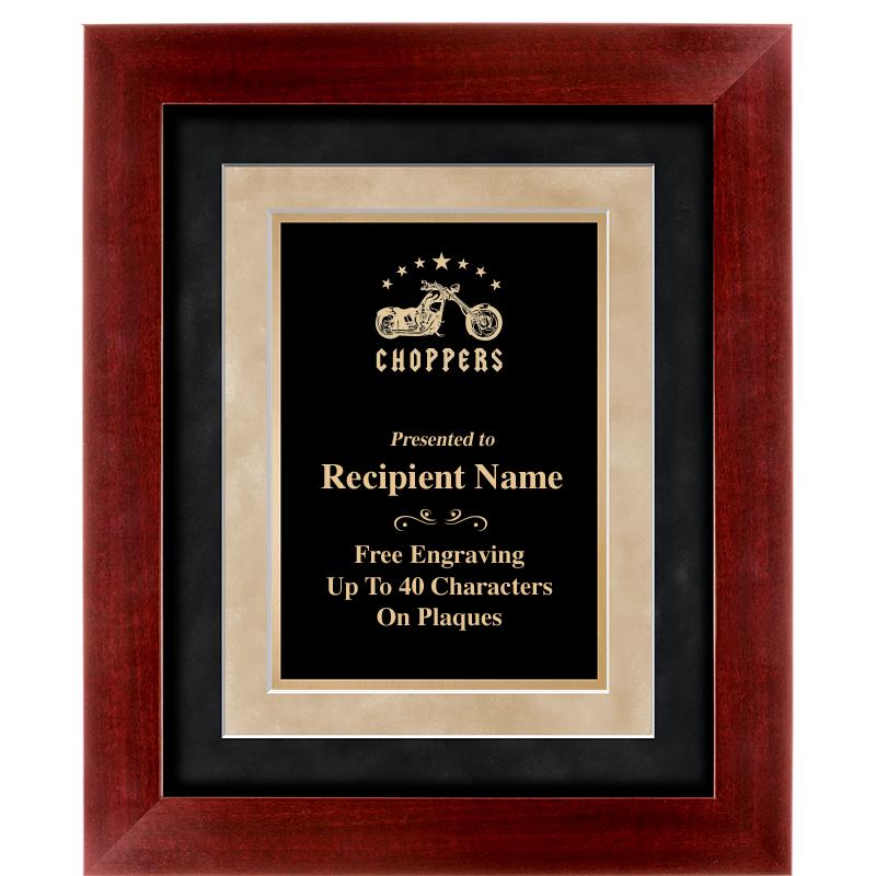 15"x18" DARK CHERRY WD FRM PLQ