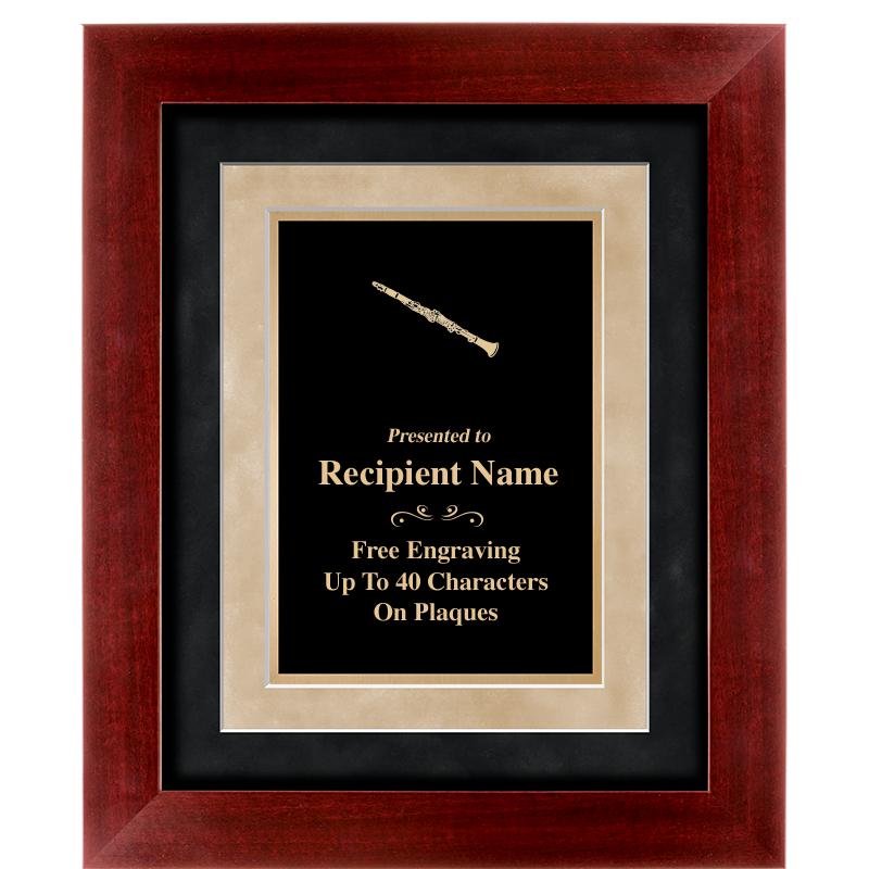 15"x18" DARK CHERRY WD FRM PLQ