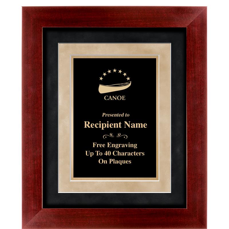 15"x18" DARK CHERRY WD FRM PLQ