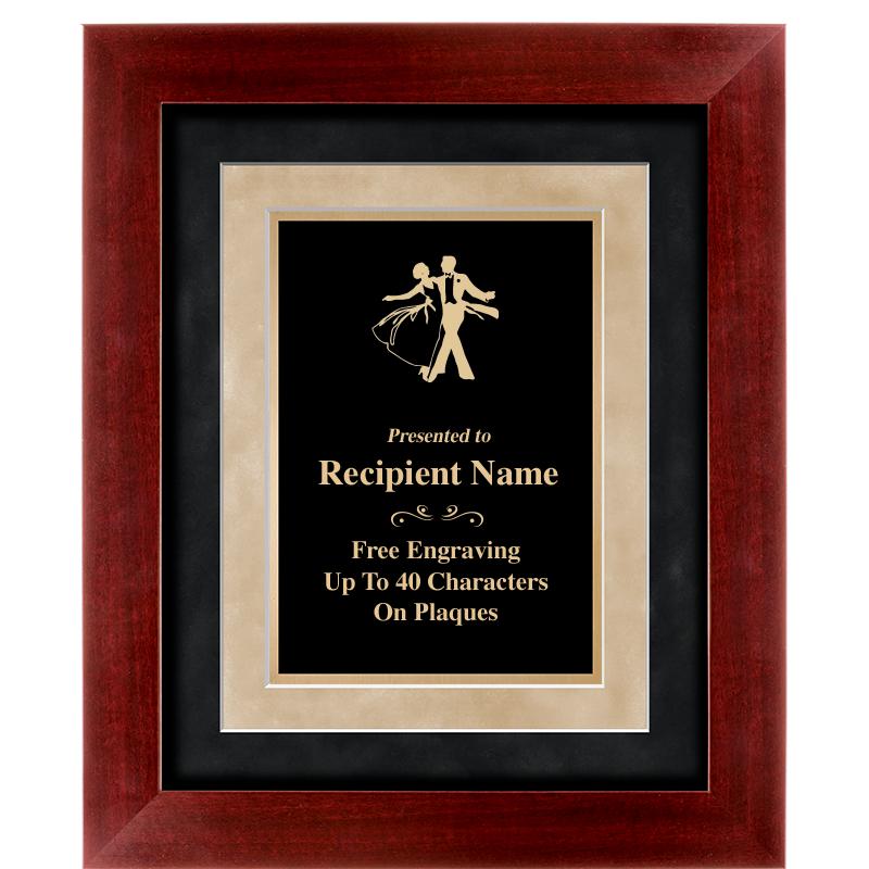 15"x18" DARK CHERRY WD FRM PLQ