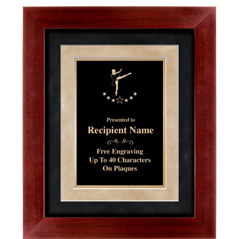 15"x18" DARK CHERRY WD FRM PLQ