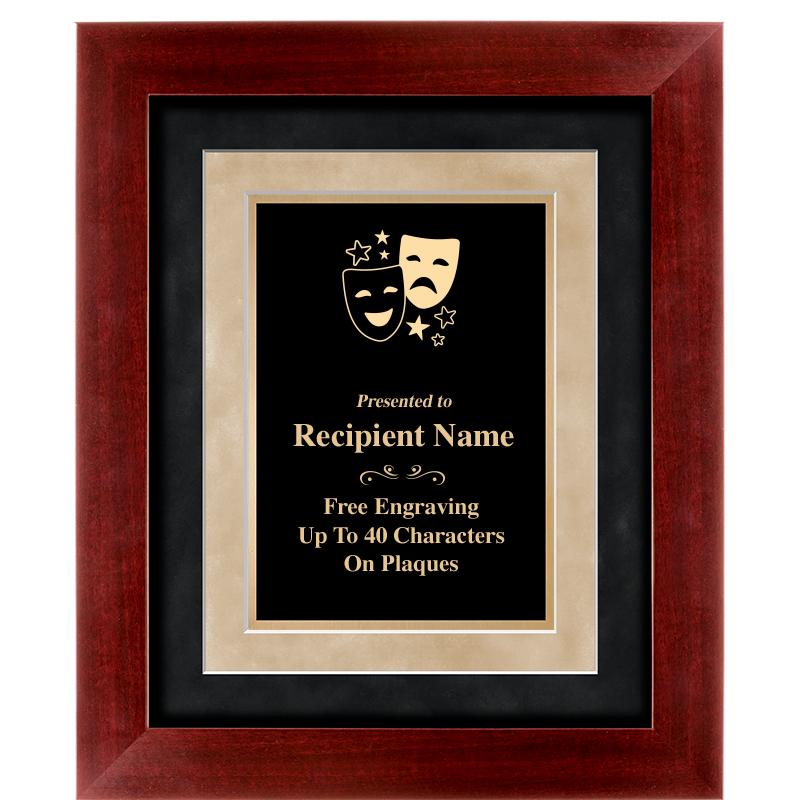 15"x18" DARK CHERRY WD FRM PLQ