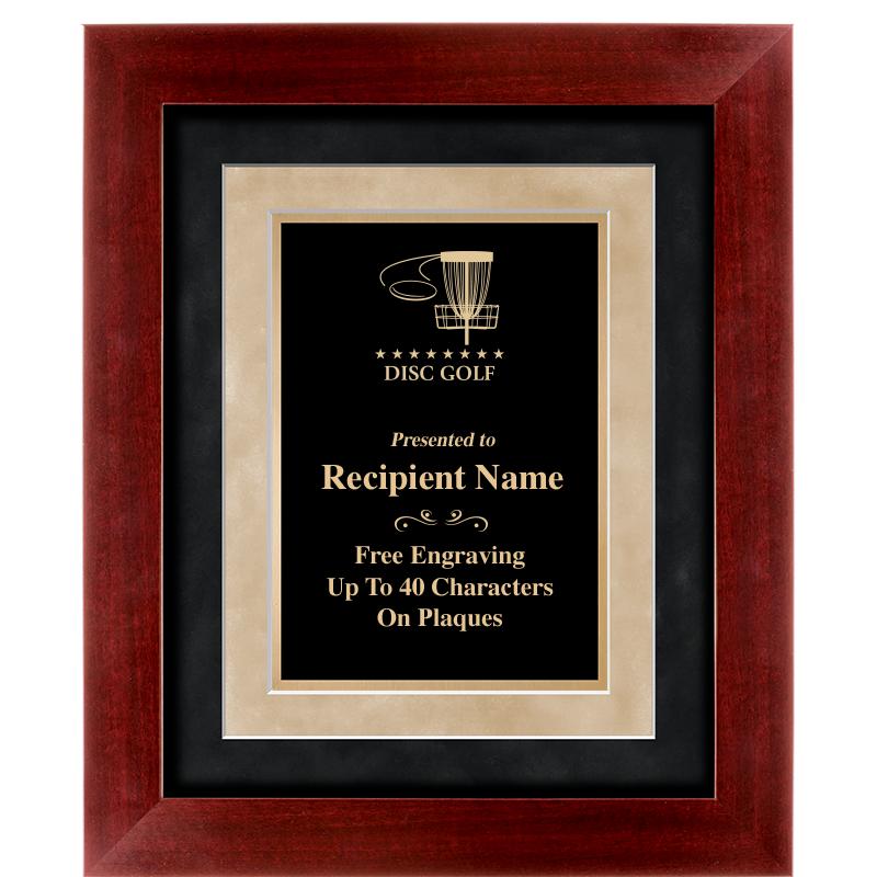 15"x18" DARK CHERRY WD FRM PLQ