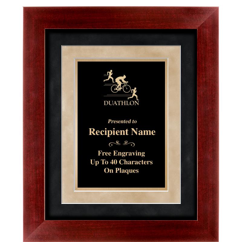 15"x18" DARK CHERRY WD FRM PLQ