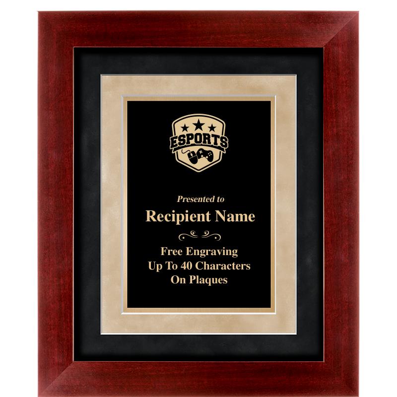 15"x18" DARK CHERRY WD FRM PLQ