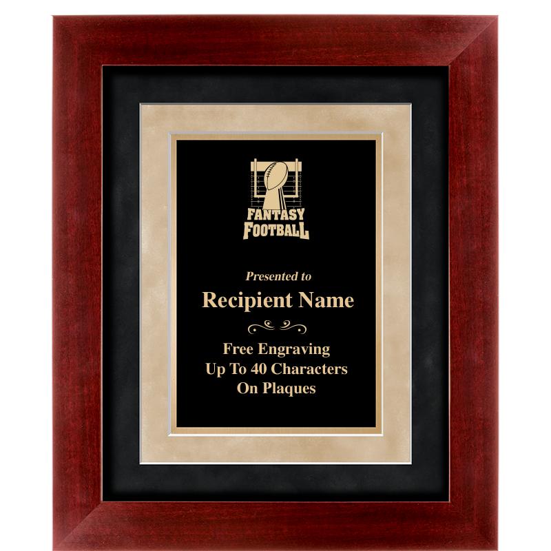 15"x18" DARK CHERRY WD FRM PLQ