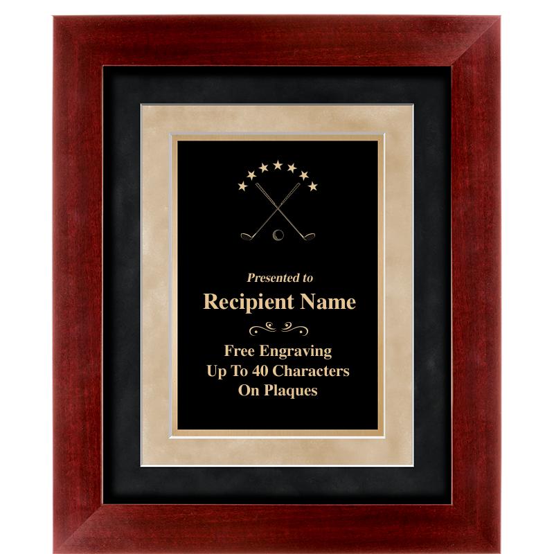 15"x18" DARK CHERRY WD FRM PLQ