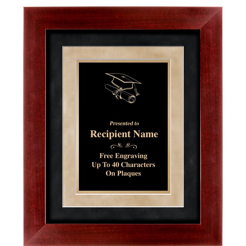 15"x18" DARK CHERRY WD FRM PLQ