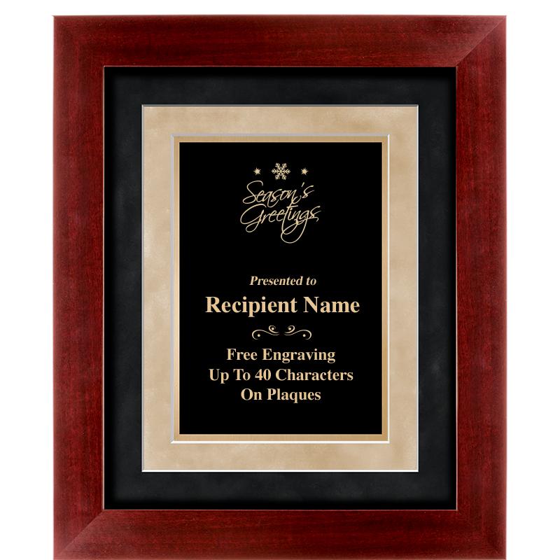 15"x18" DARK CHERRY WD FRM PLQ