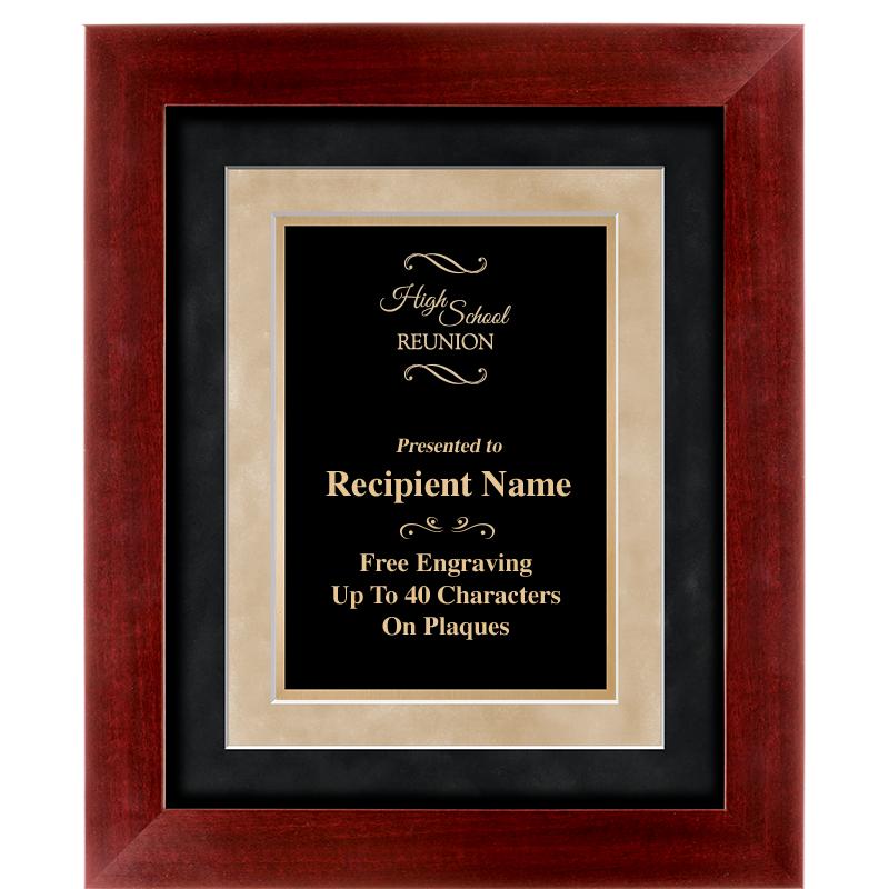 15"x18" DARK CHERRY WD FRM PLQ