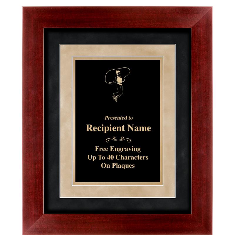 15"x18" DARK CHERRY WD FRM PLQ