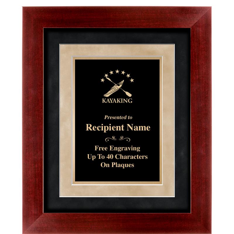 15"x18" DARK CHERRY WD FRM PLQ