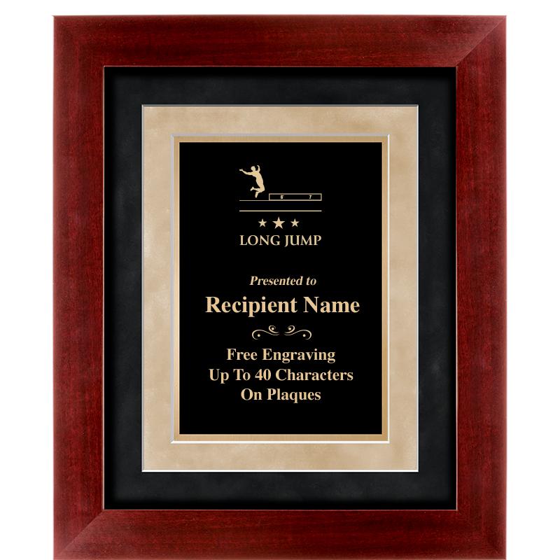 15"x18" DARK CHERRY WD FRM PLQ