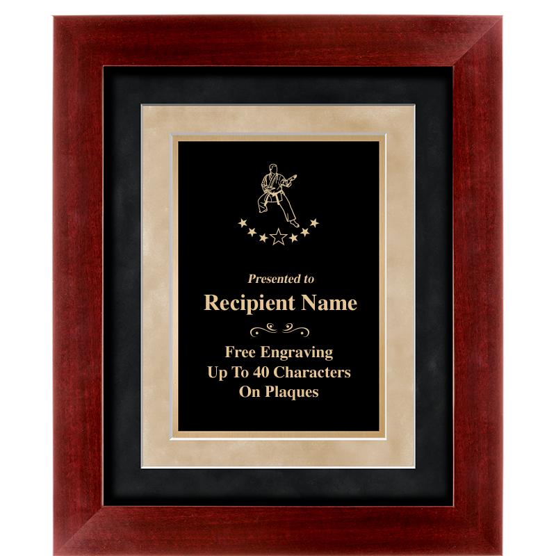 15"x18" DARK CHERRY WD FRM PLQ