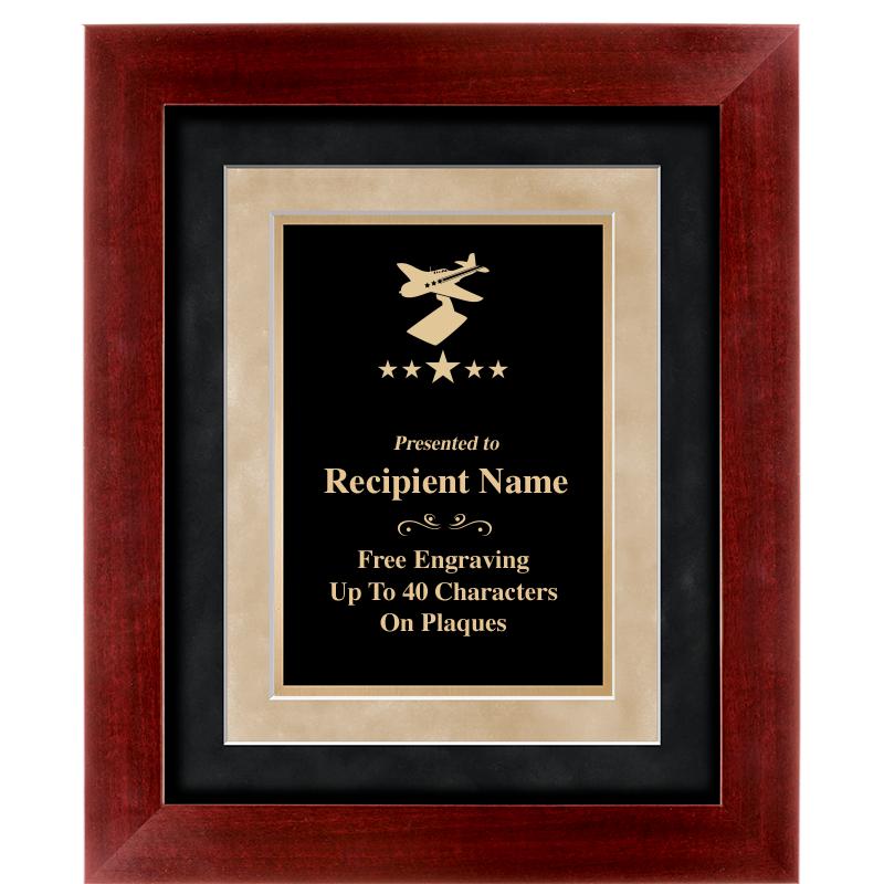 15"x18" DARK CHERRY WD FRM PLQ