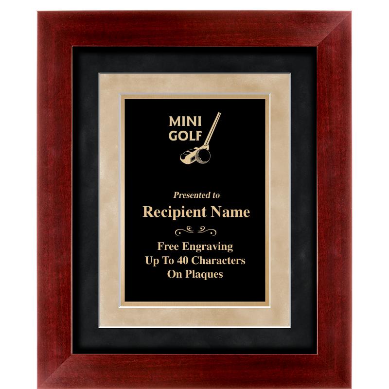 15"x18" DARK CHERRY WD FRM PLQ