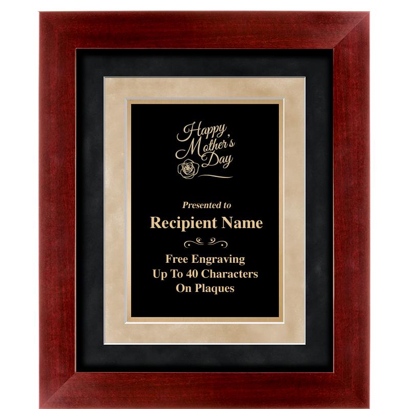 15"x18" DARK CHERRY WD FRM PLQ