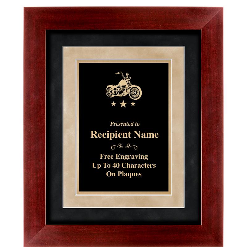 15"x18" DARK CHERRY WD FRM PLQ