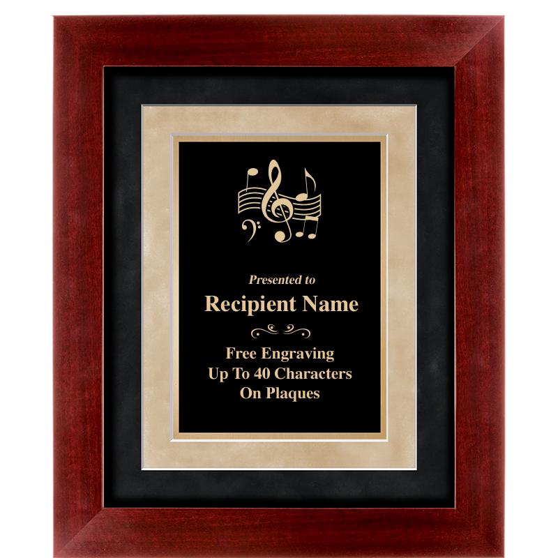 15"x18" DARK CHERRY WD FRM PLQ