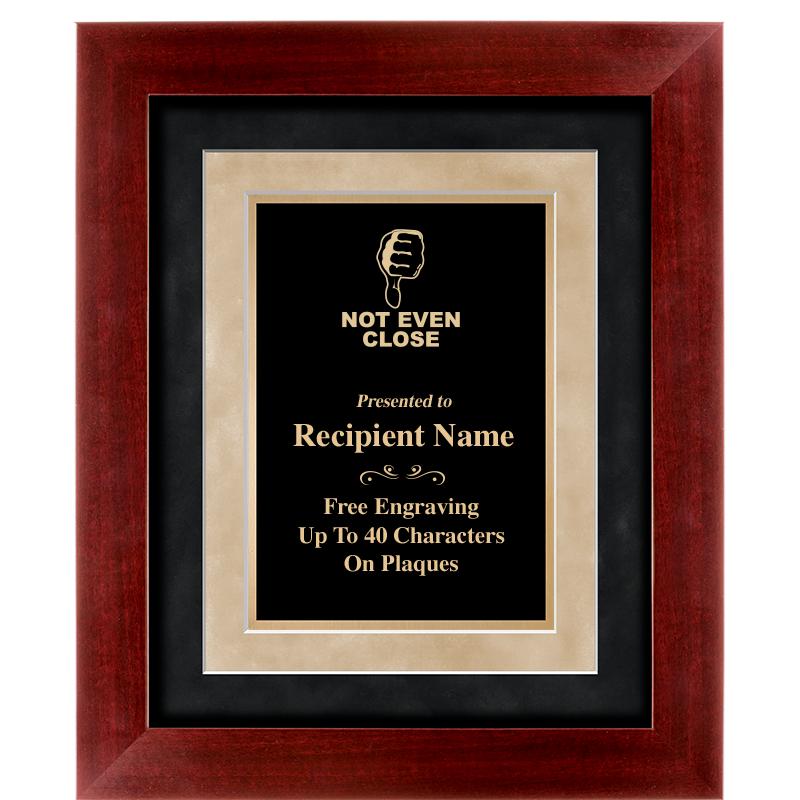 15"x18" DARK CHERRY WD FRM PLQ