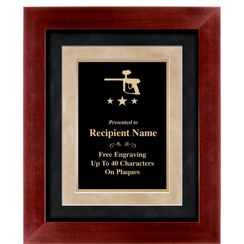 15"x18" DARK CHERRY WD FRM PLQ