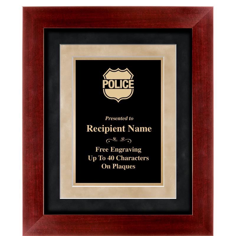 15"x18" DARK CHERRY WD FRM PLQ