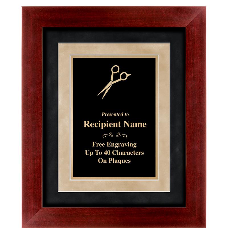 15"x18" DARK CHERRY WD FRM PLQ