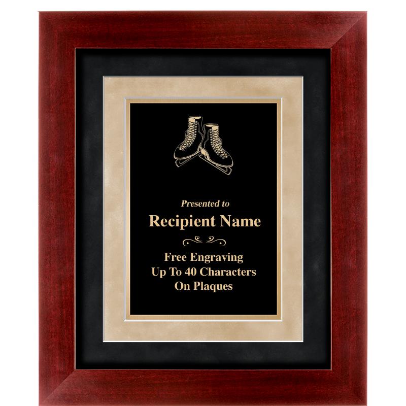 15"x18" DARK CHERRY WD FRM PLQ