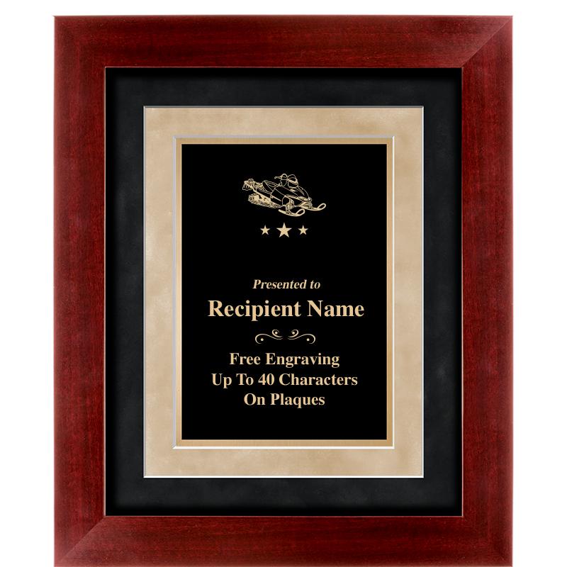 15"x18" DARK CHERRY WD FRM PLQ