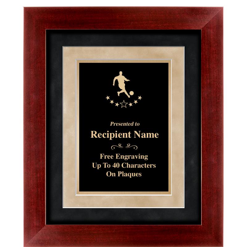 15"x18" DARK CHERRY WD FRM PLQ