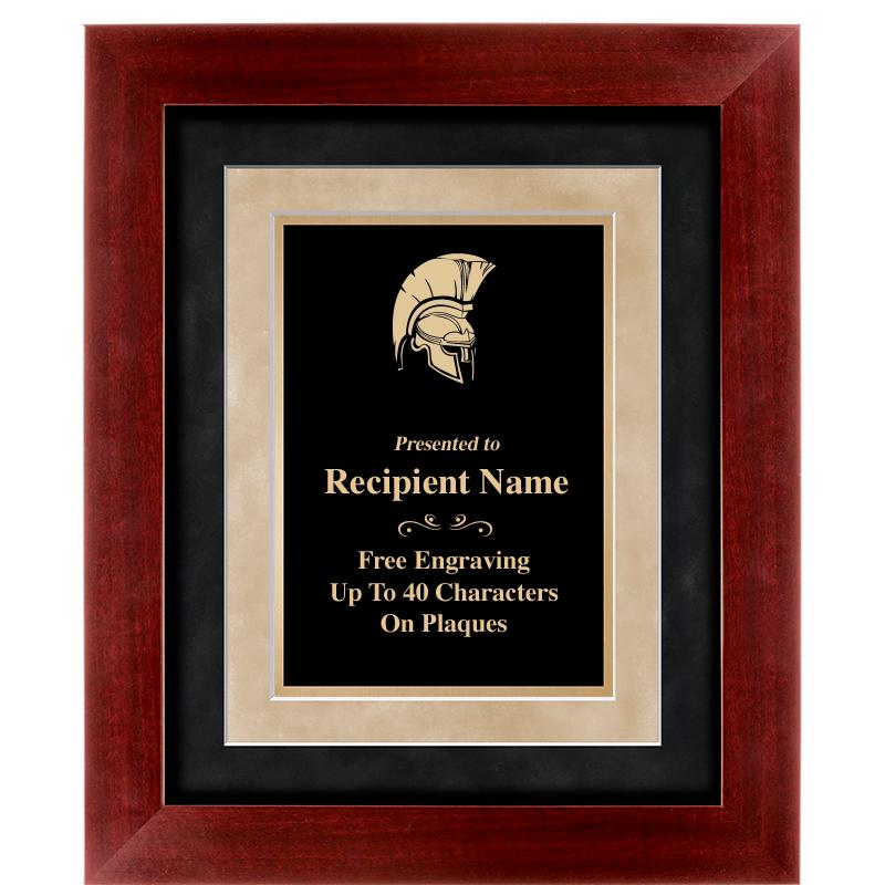 15"x18" DARK CHERRY WD FRM PLQ