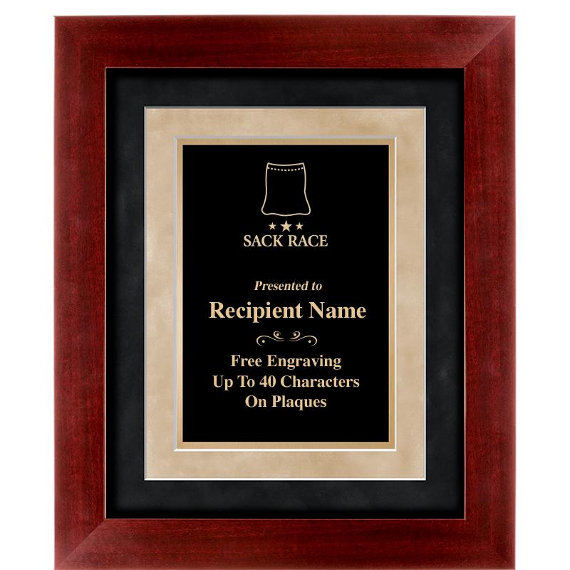 15"x18" DARK CHERRY WD FRM PLQ