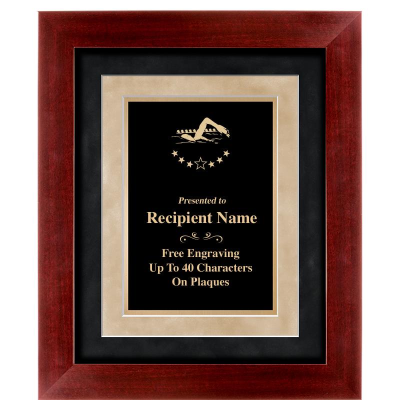 15"x18" DARK CHERRY WD FRM PLQ