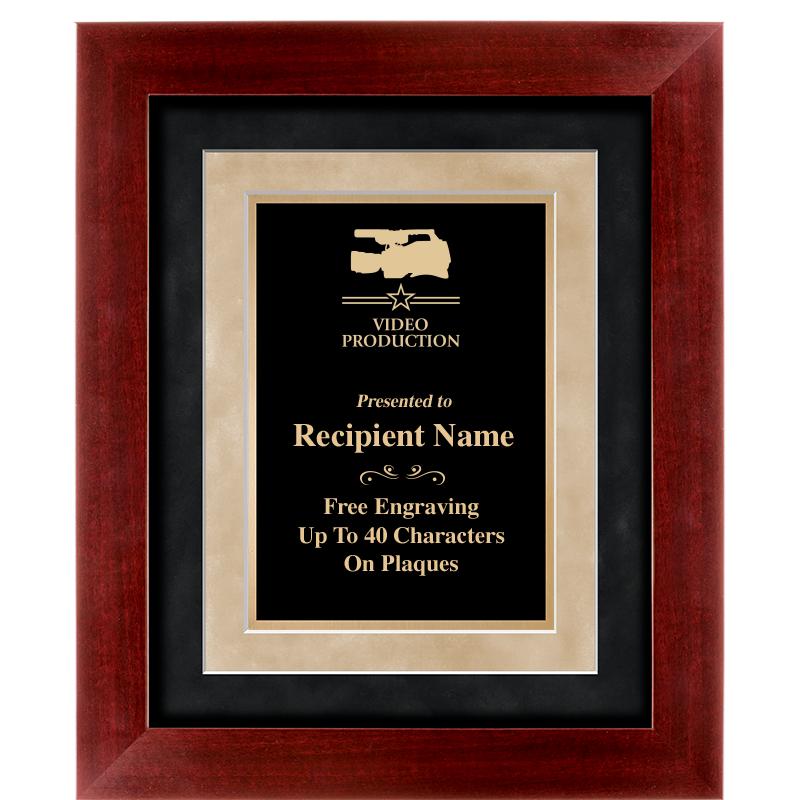 15"x18" DARK CHERRY WD FRM PLQ