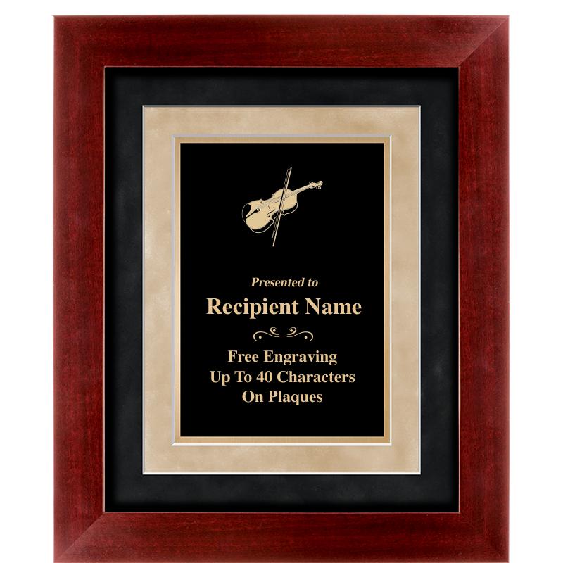 15"x18" DARK CHERRY WD FRM PLQ