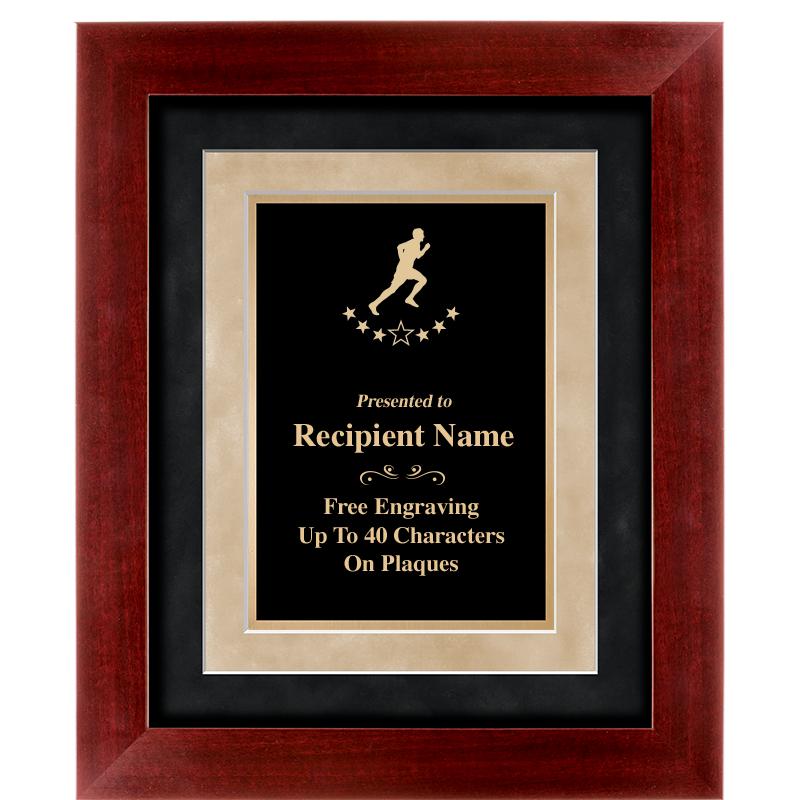 15"x18" DARK CHERRY WD FRM PLQ