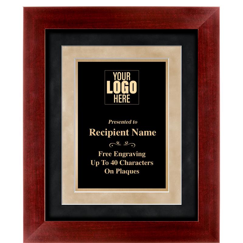 15"x18" DARK CHERRY WD FRM PLQ