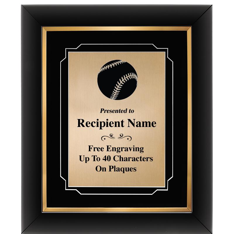 10"Wx12"H GOLD DECOR FRAME PLQ