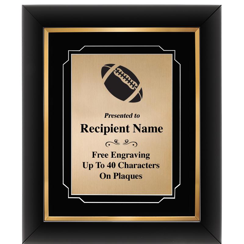 10"Wx12"H GOLD DECOR FRAME PLQ