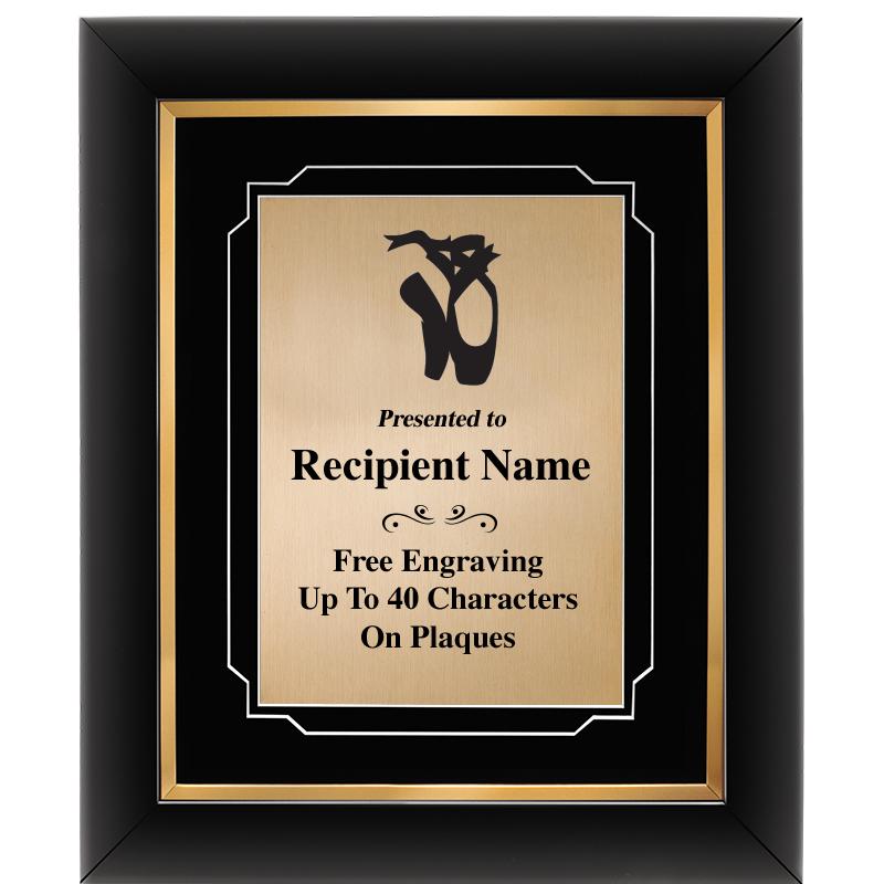 10"Wx12"H GOLD DECOR FRAME PLQ