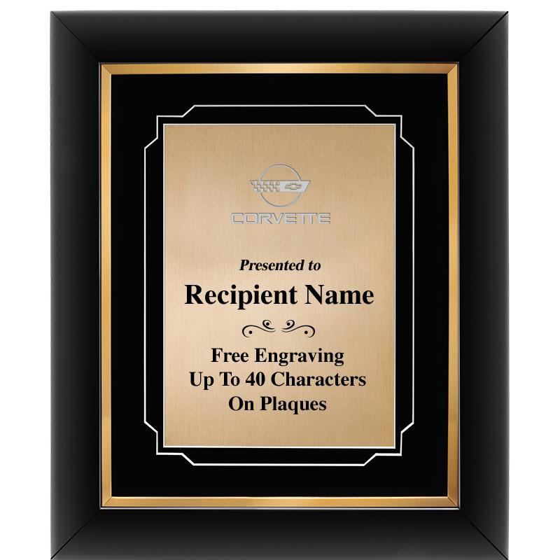 10"Wx12"H GOLD DECOR FRAME PLQ