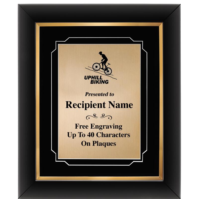 10"Wx12"H GOLD DECOR FRAME PLQ