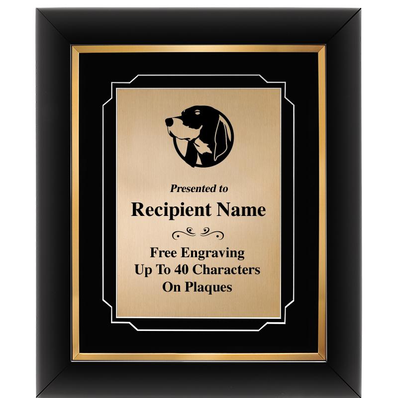 10"Wx12"H GOLD DECOR FRAME PLQ