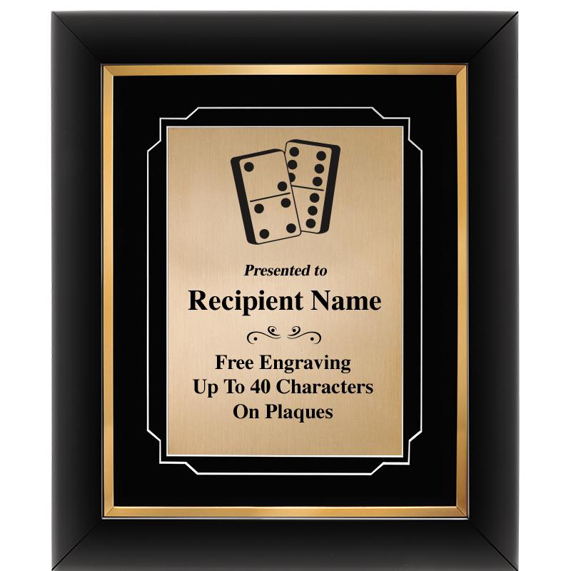 10"Wx12"H GOLD DECOR FRAME PLQ