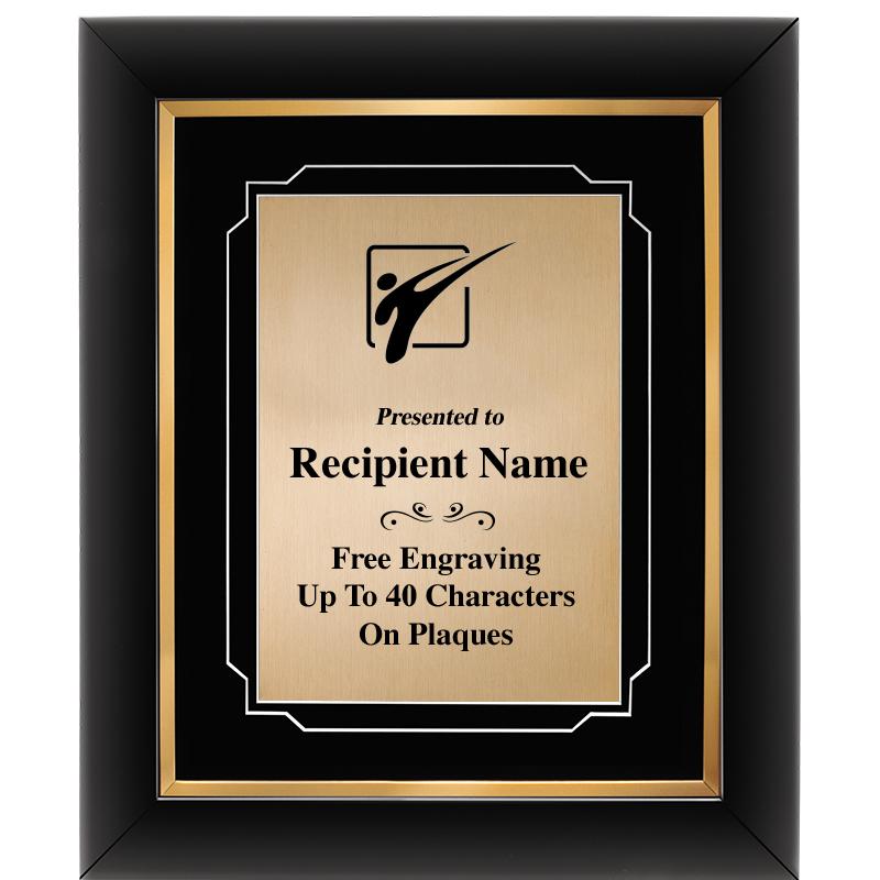 10"Wx12"H GOLD DECOR FRAME PLQ