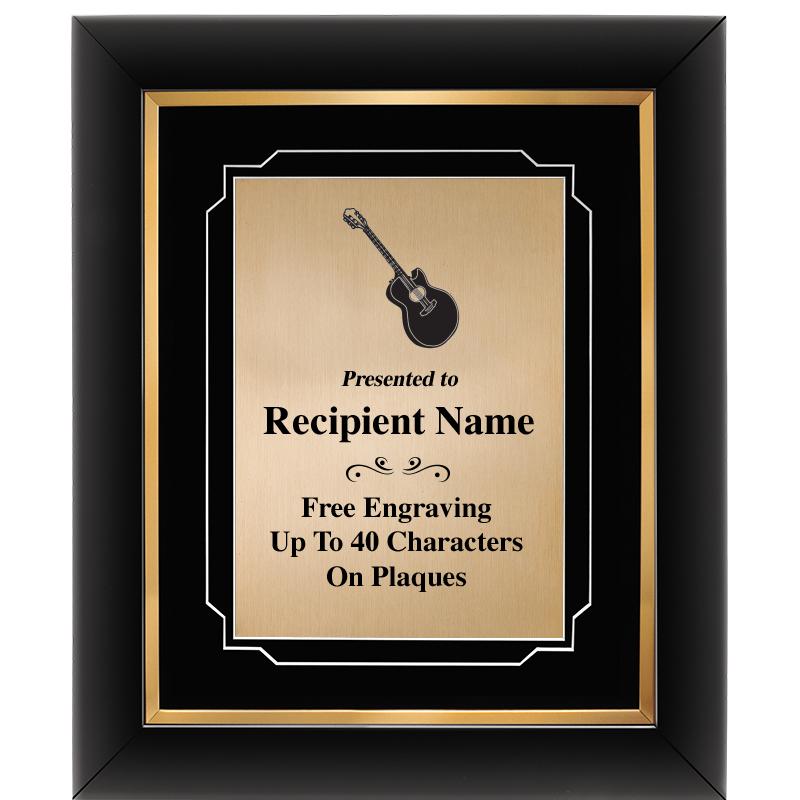 10"Wx12"H GOLD DECOR FRAME PLQ